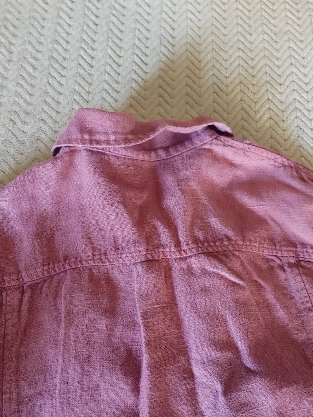 ✨ Vintage Raspberry Pink Linen Cropped Jacket ✨ - Picture 16 of 16
